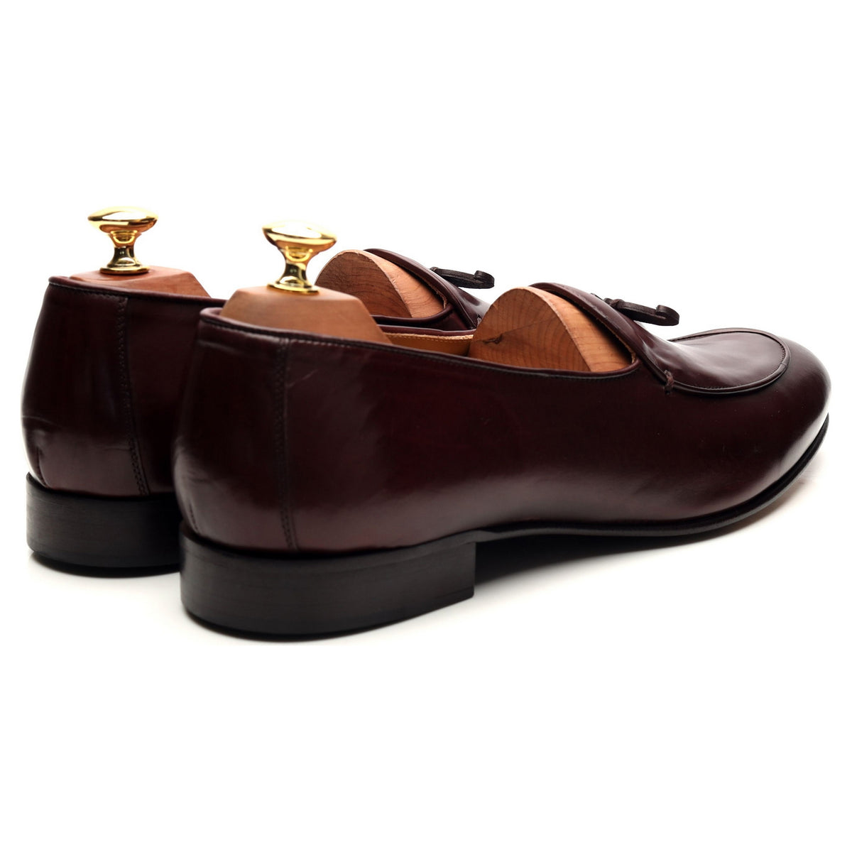 Burgundy Leather Loafers UK 9 EU 43