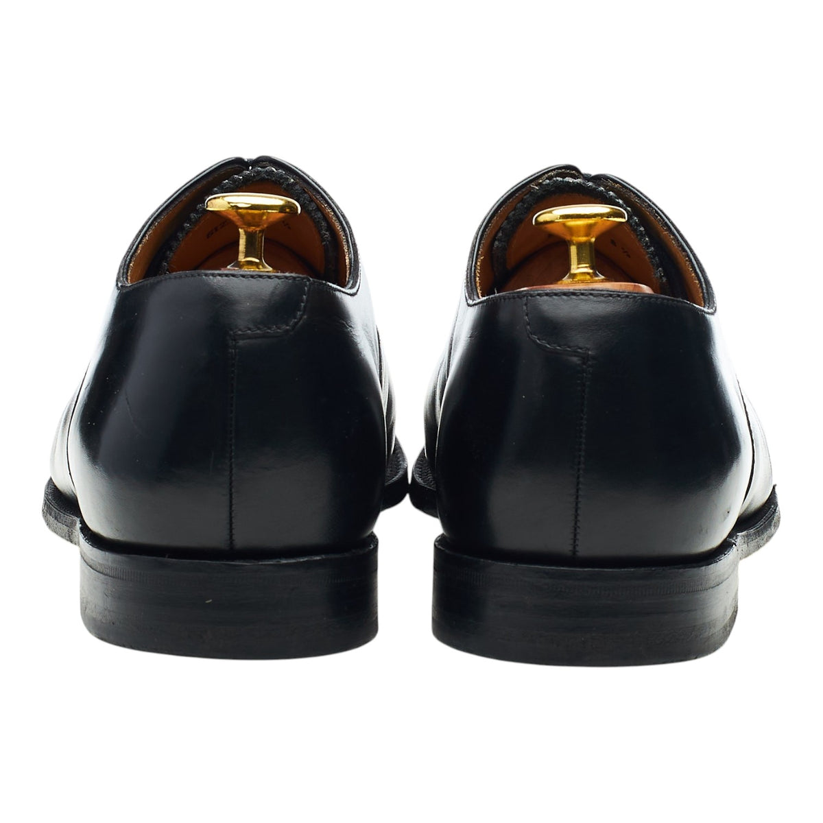 1880 'Aldwych' Black Leather Oxford UK 8.5 F