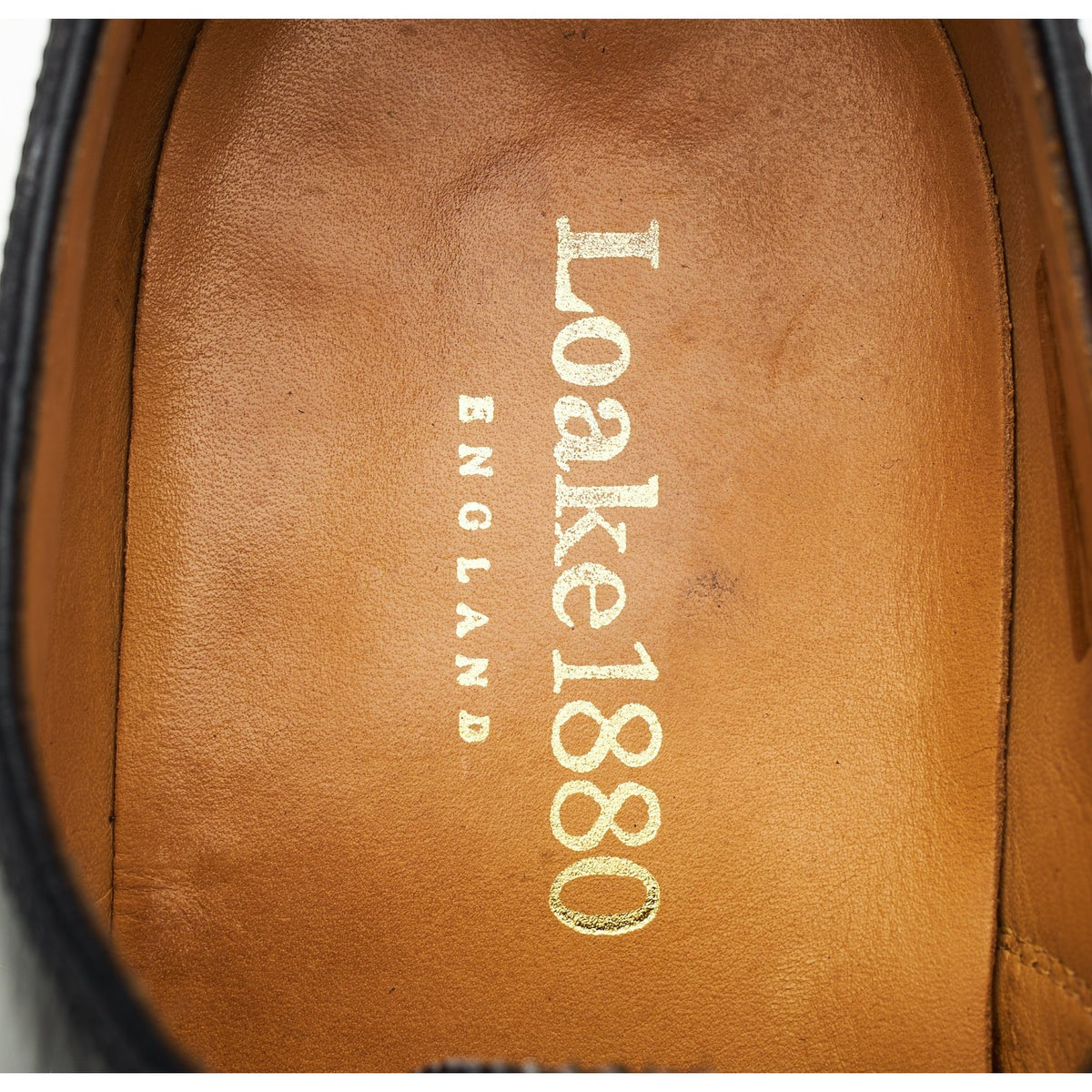 1880 'Aldwych' Black Leather Oxford UK 8.5 F