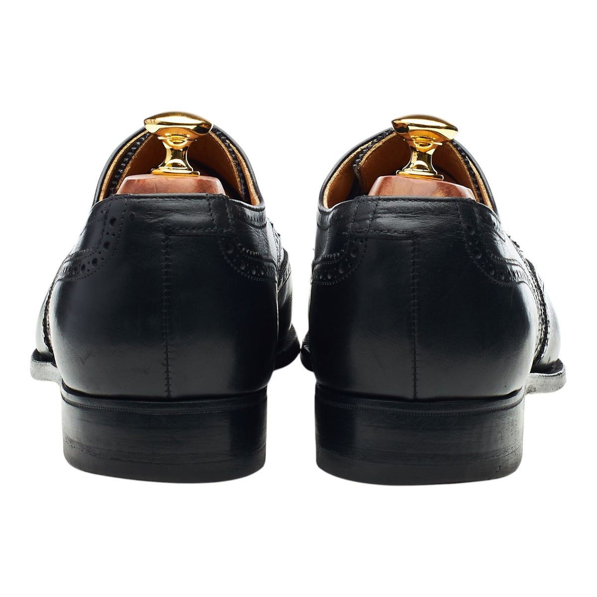 'Salisbury' Black Leather Derby Brogues UK 10 F