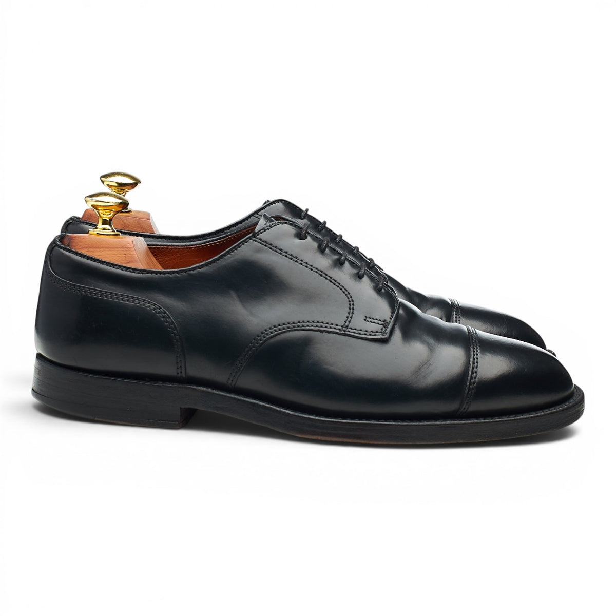 '2161' Black Cordovan Leather Derby UK 6 US 7 E