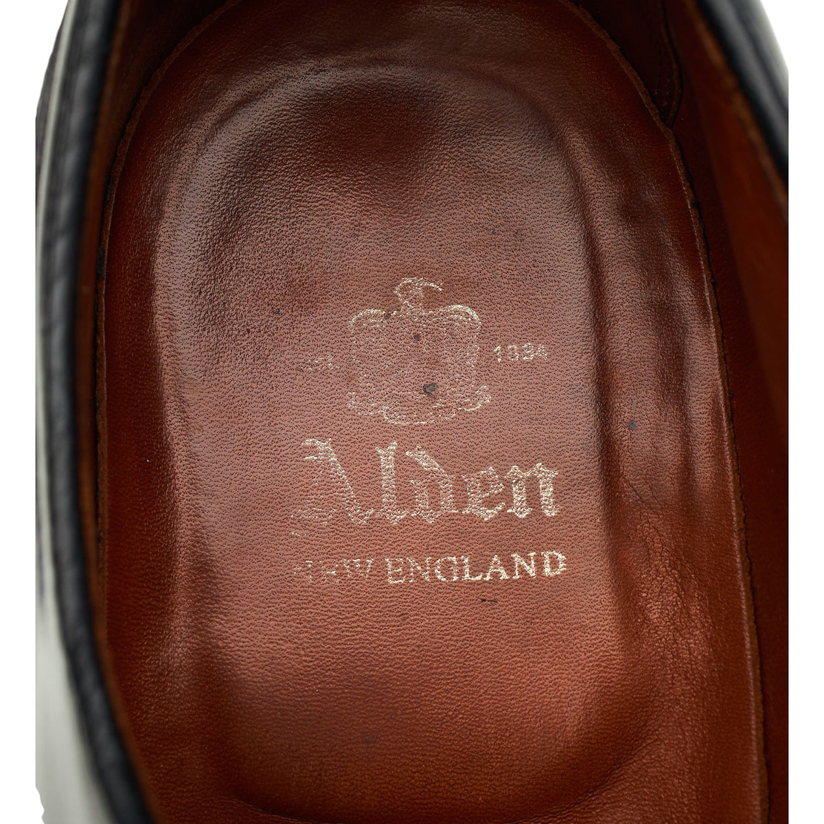 '2161' Black Cordovan Leather Derby UK 6 US 7 E