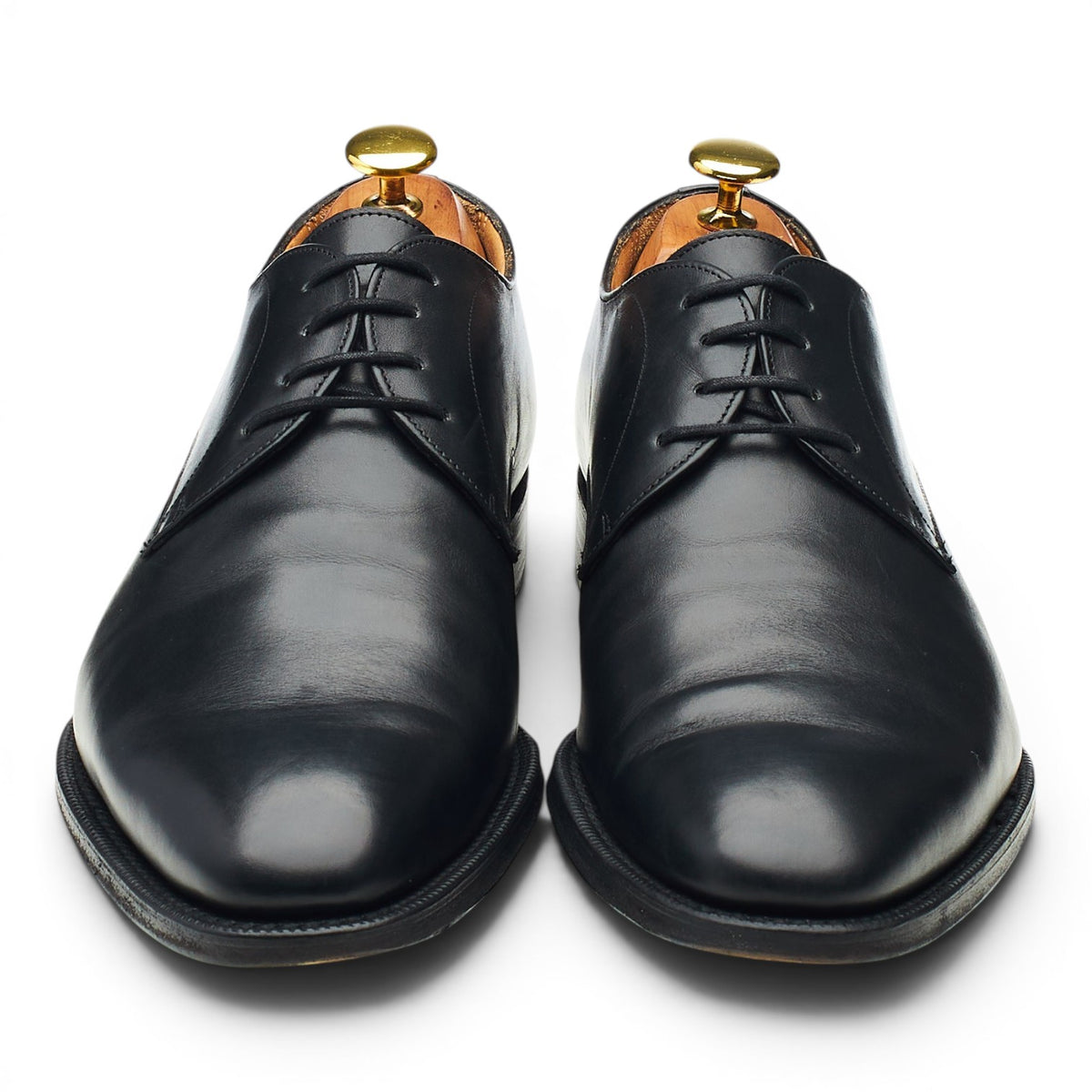 'Sawley' Black Leather Derby UK 7 G