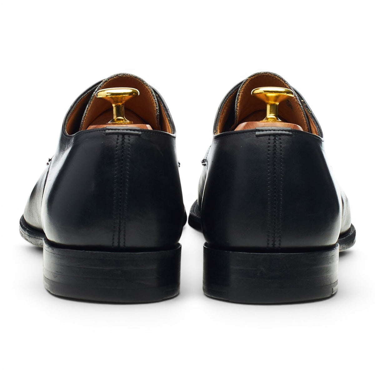 'Sawley' Black Leather Derby UK 7 G