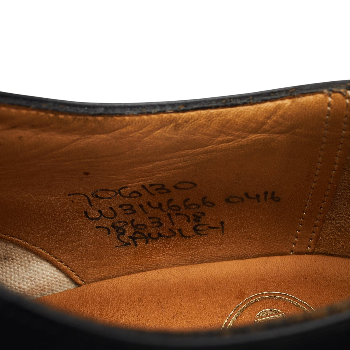 'Sawley' Black Leather Derby UK 7 G