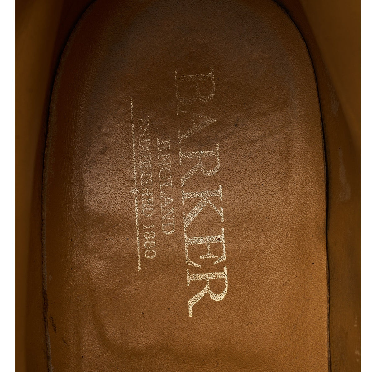 'Harrison' Tan Brown Leather Brogue Boots UK 9.5 F