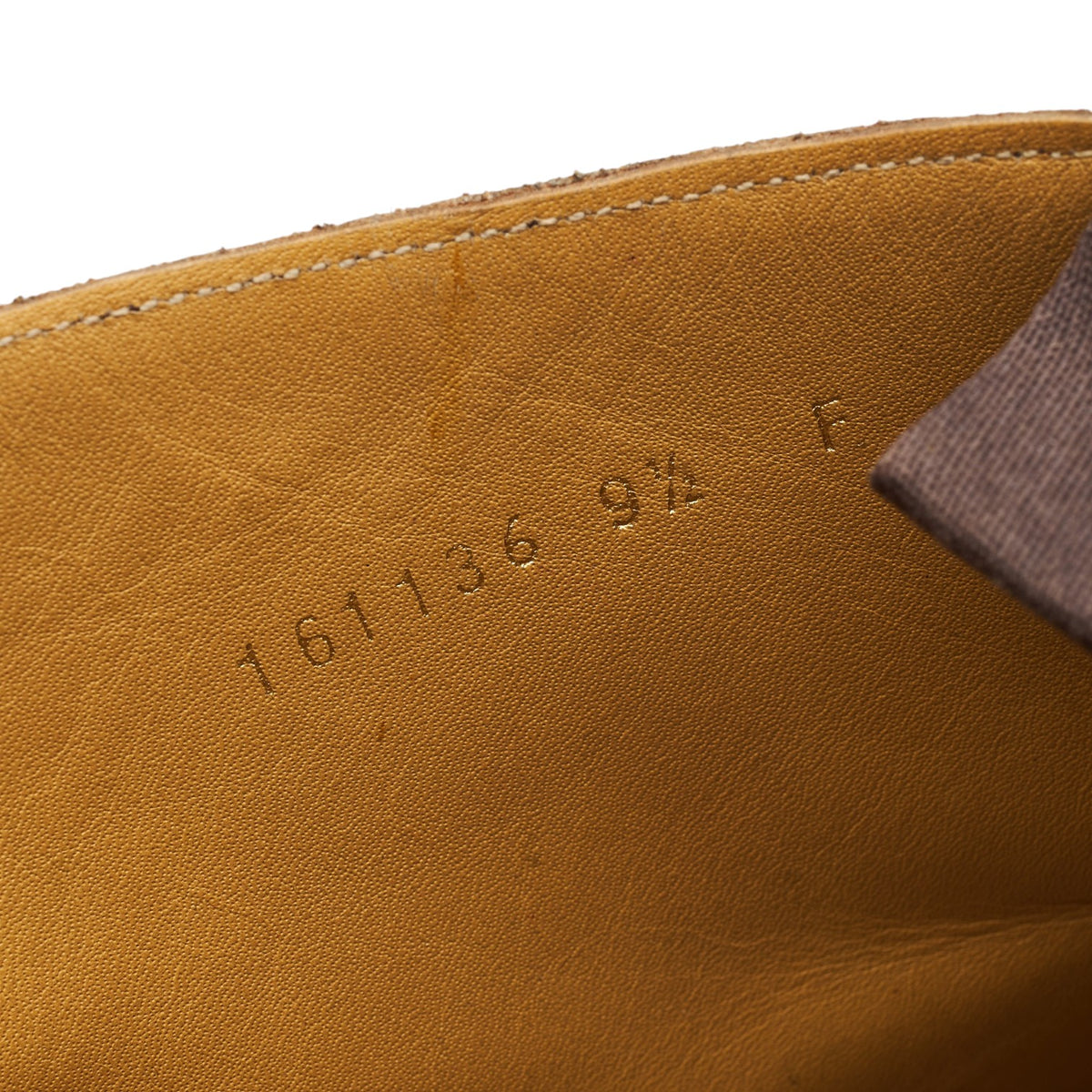 'Harrison' Tan Brown Leather Brogue Boots UK 9.5 F