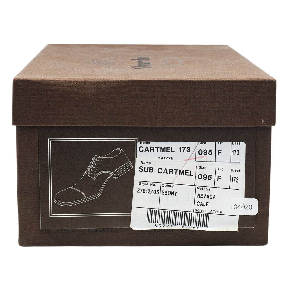 'Cartmel' Dark Brown Leather Derby UK 9.5 F