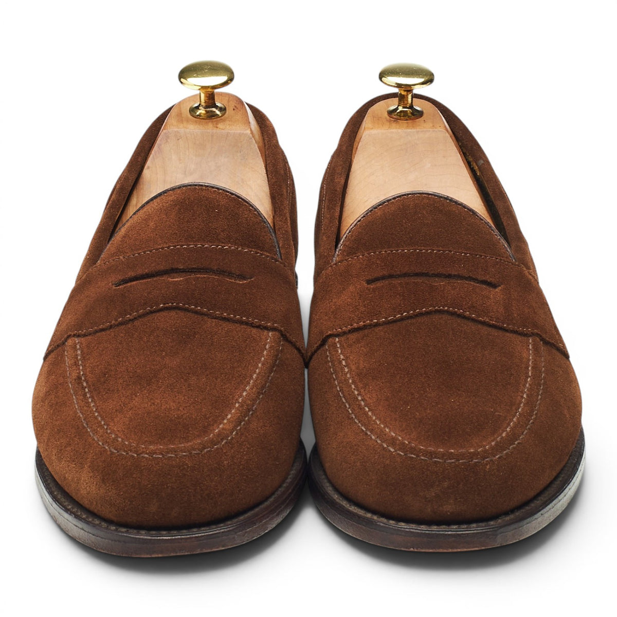 'Eton' Brown Suede Loafers UK 8 F