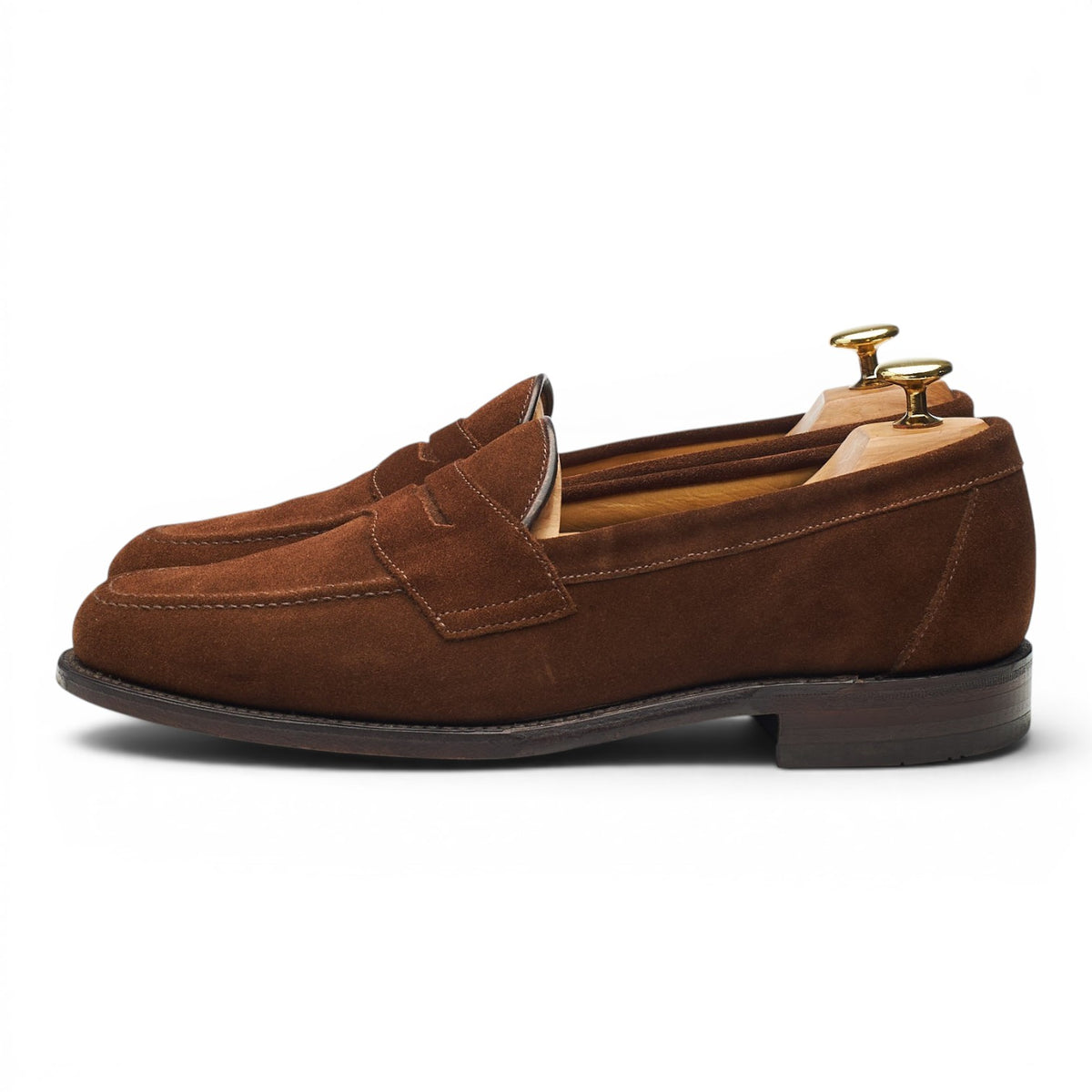 'Eton' Brown Suede Loafers UK 8 F