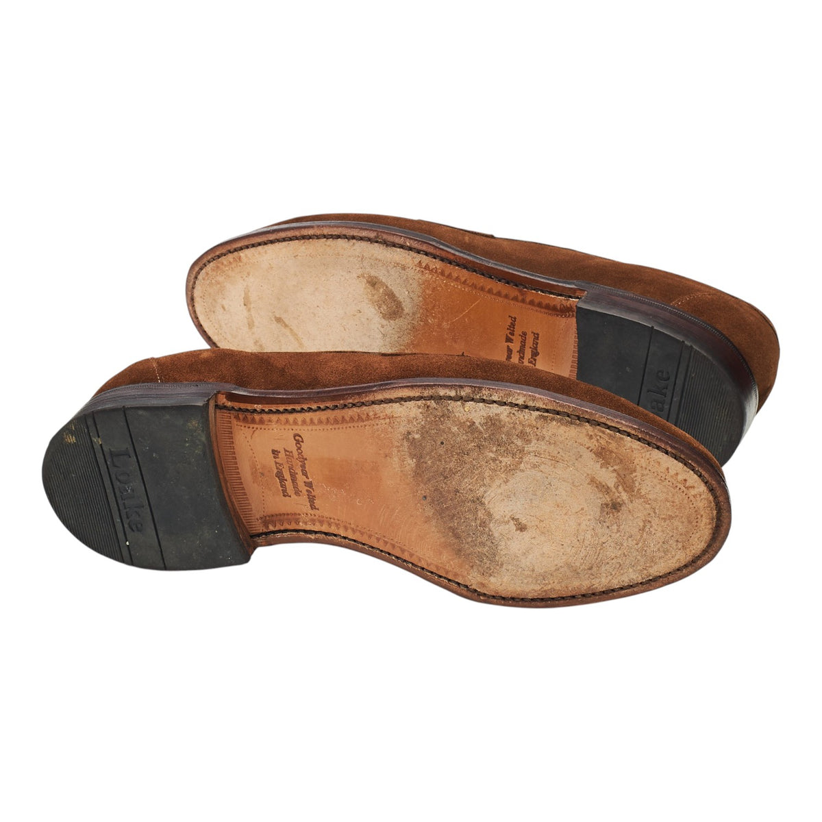 'Eton' Brown Suede Loafers UK 8 F