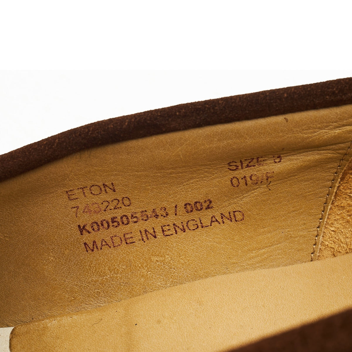 'Eton' Brown Suede Loafers UK 8 F