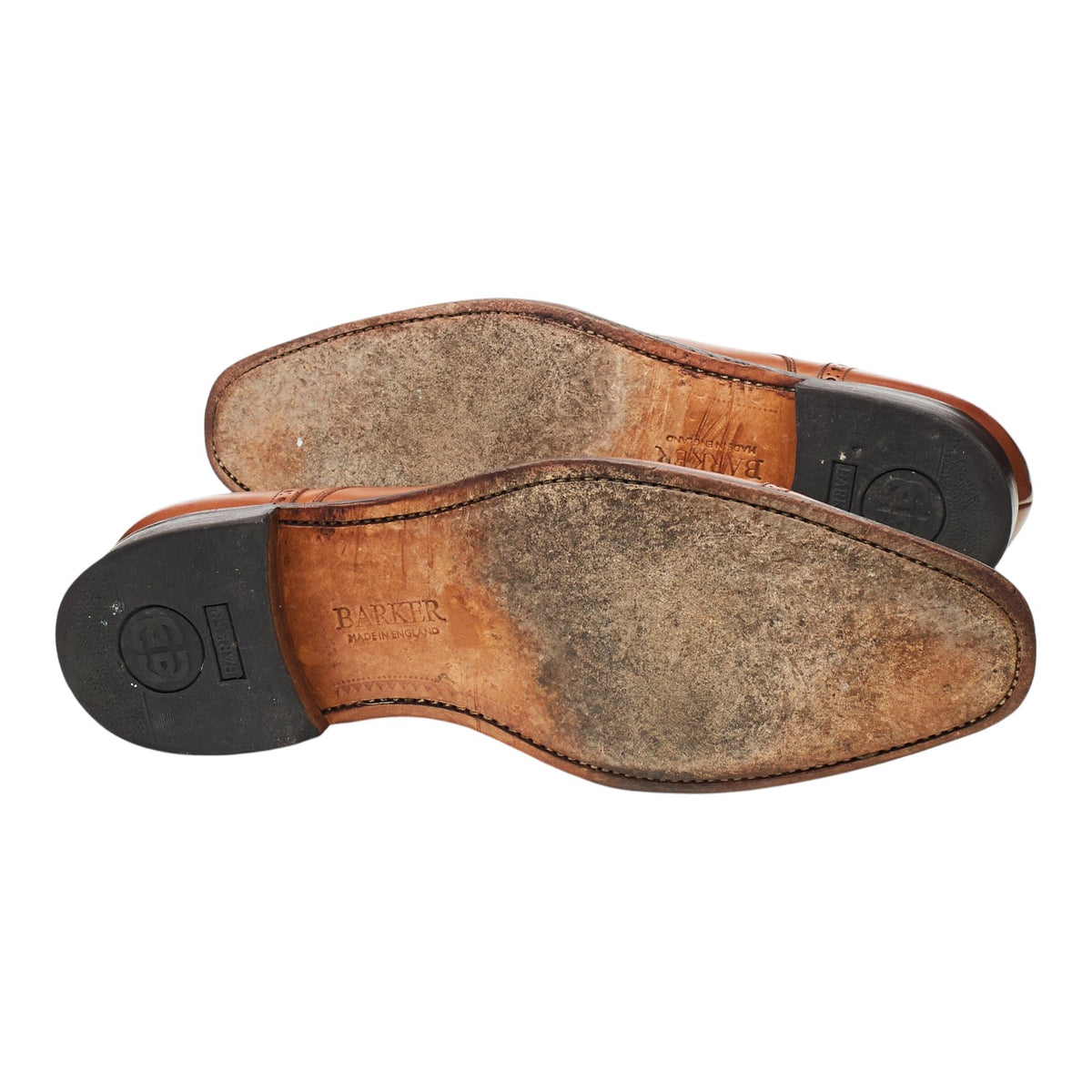 'Leo' Tan Brown Leather Derby Brogues UK 10 G