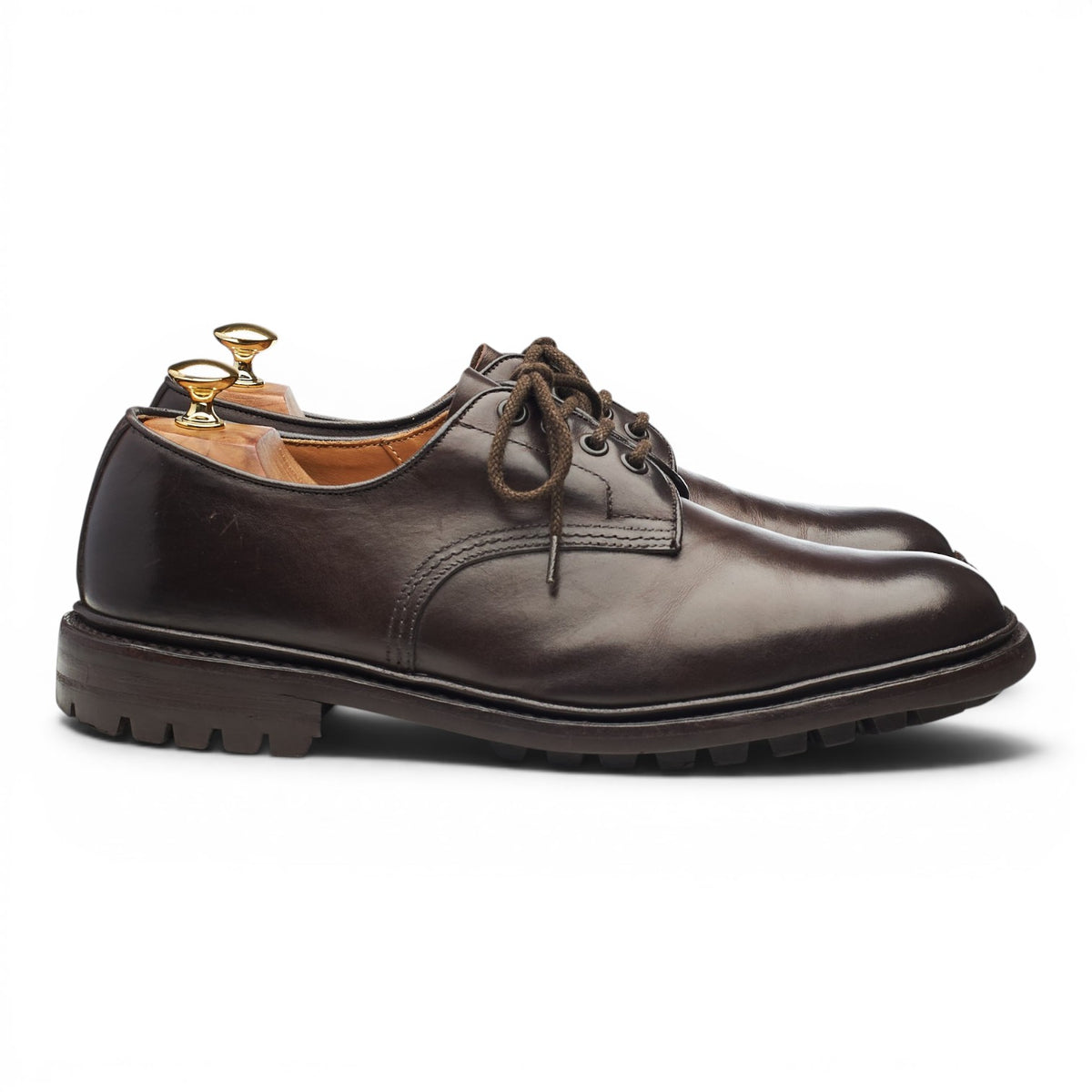 'Daniel' Dark Brown Leather Derby UK 9.5
