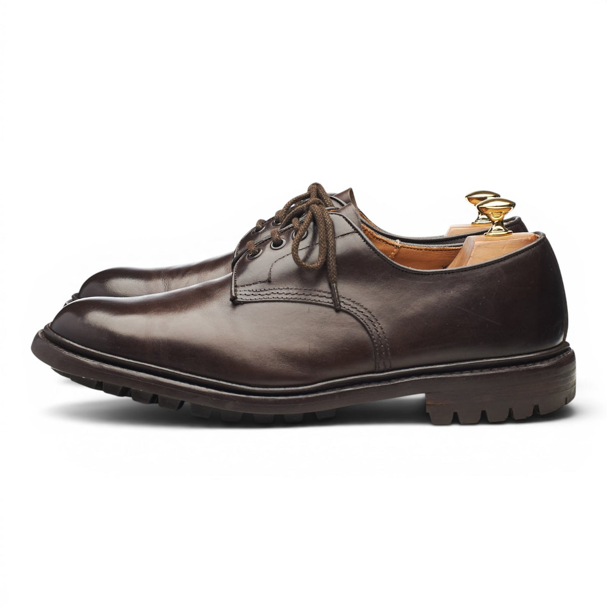 'Daniel' Dark Brown Leather Derby UK 9.5