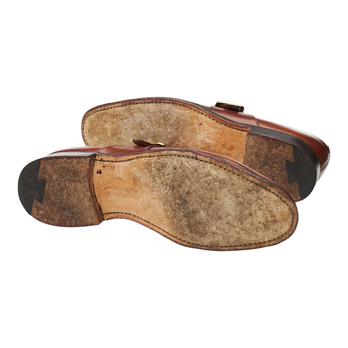 'Westbury' Brown Leather Monk Strap UK 8 F
