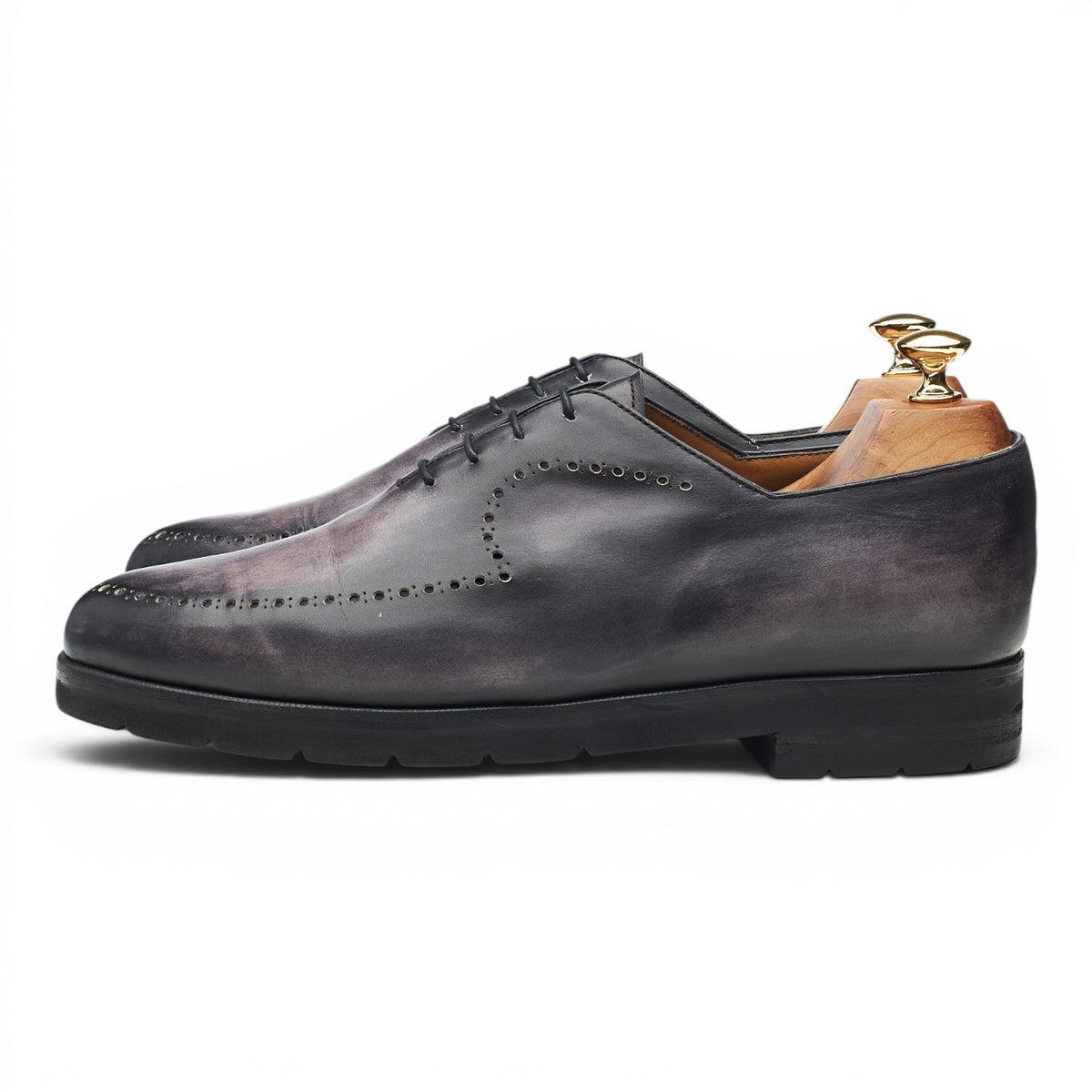 'New Physio Neo Oxford' Grey Patina Leather Wholecut Oxford UK 9.5