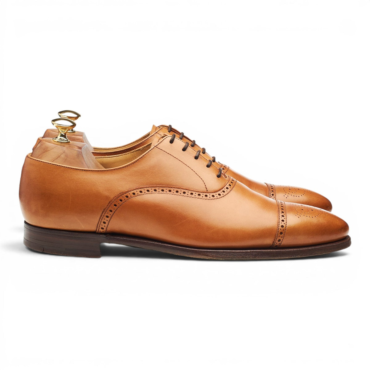 'Malton' Tan Brown Oxford Brogues UK 9.5 E