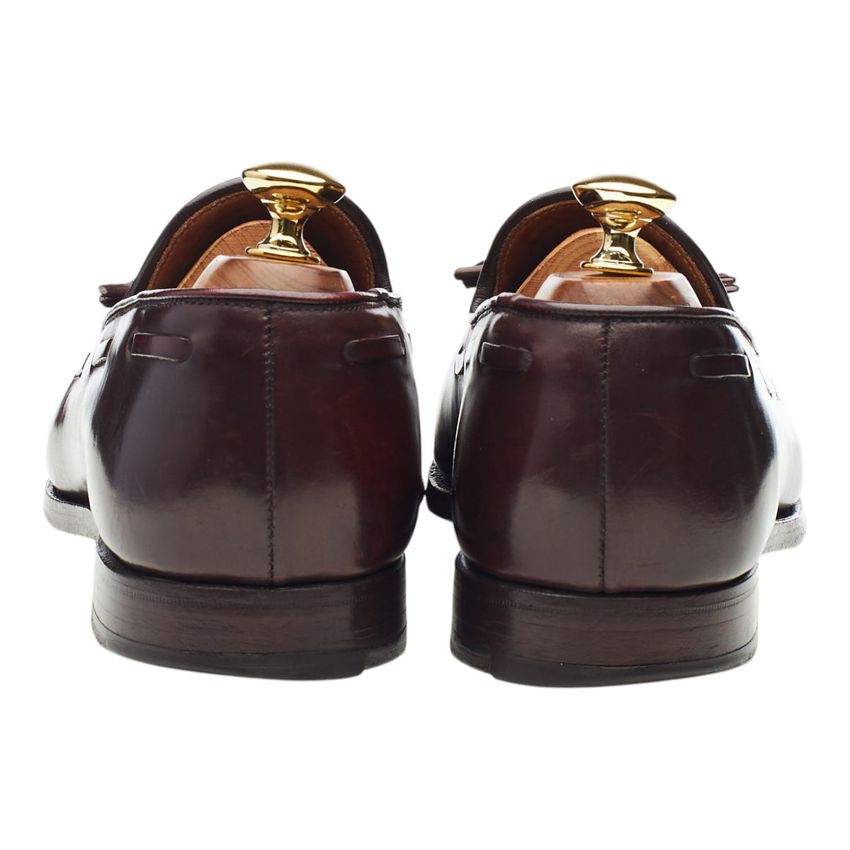 'Cavendish 2' Burgundy Cordovan Leather Tassel Loafers UK 6.5 E