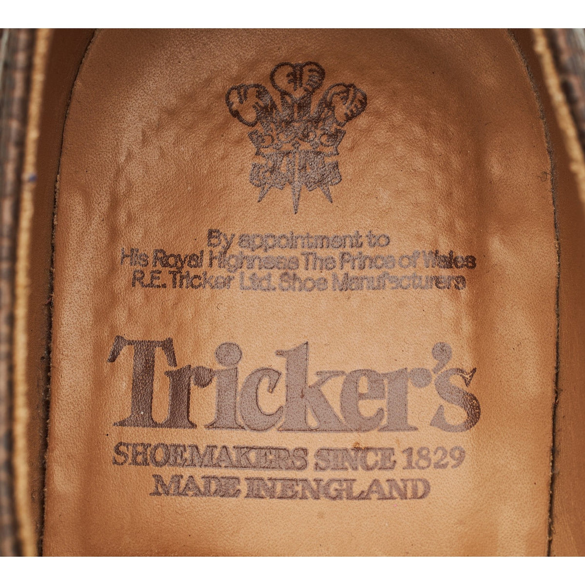 '7047' Brown Grain Leather Derby Brogues UK 9