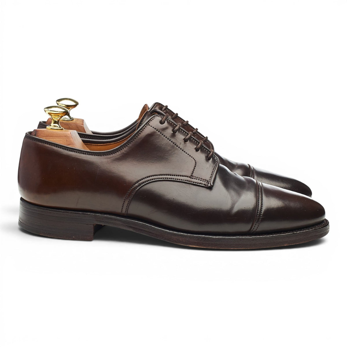 'Bradford' Dark Brown Cordovan Leather Derby UK 7 E