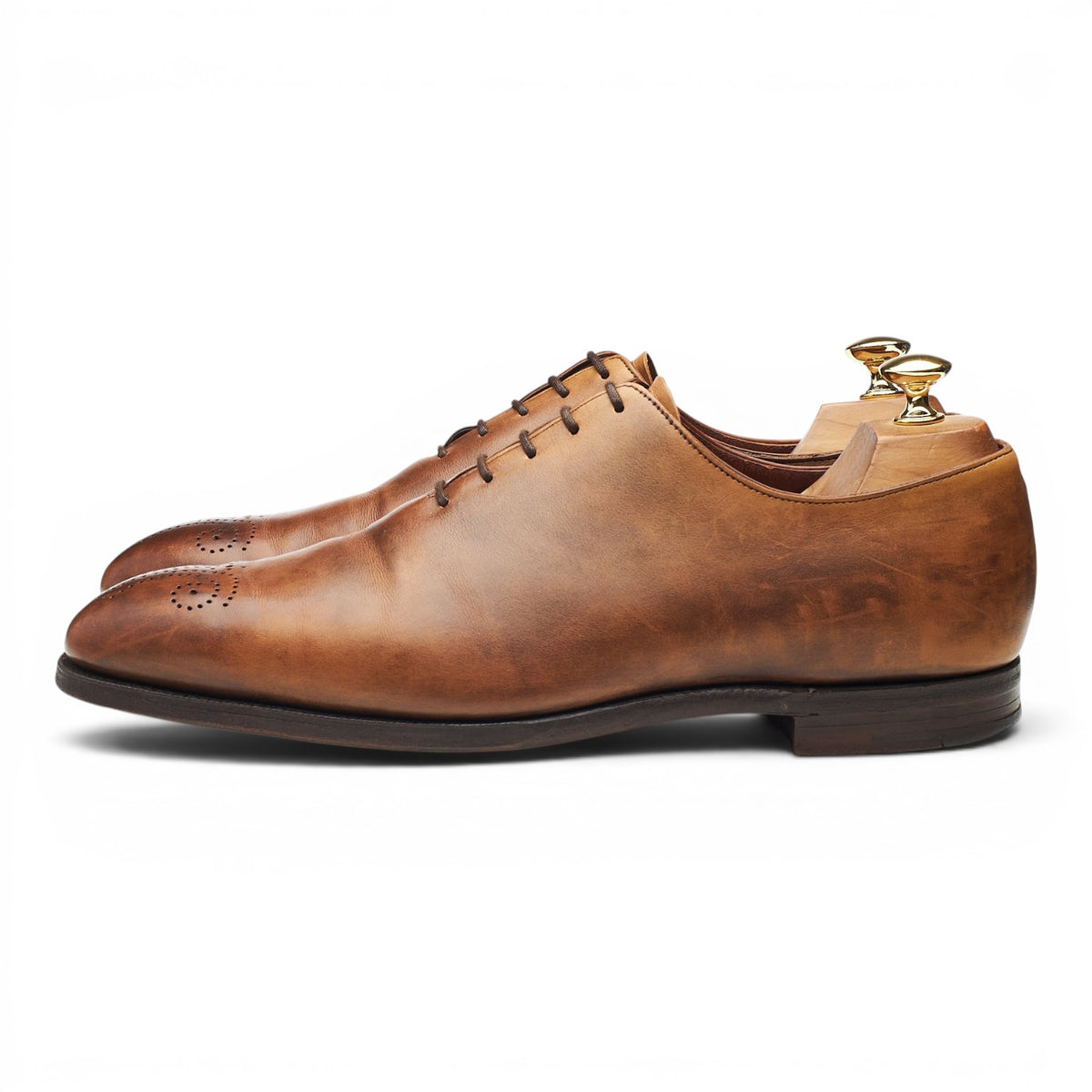 'Weymouth' Brown Leather Wholecut Oxford UK 9.5 E