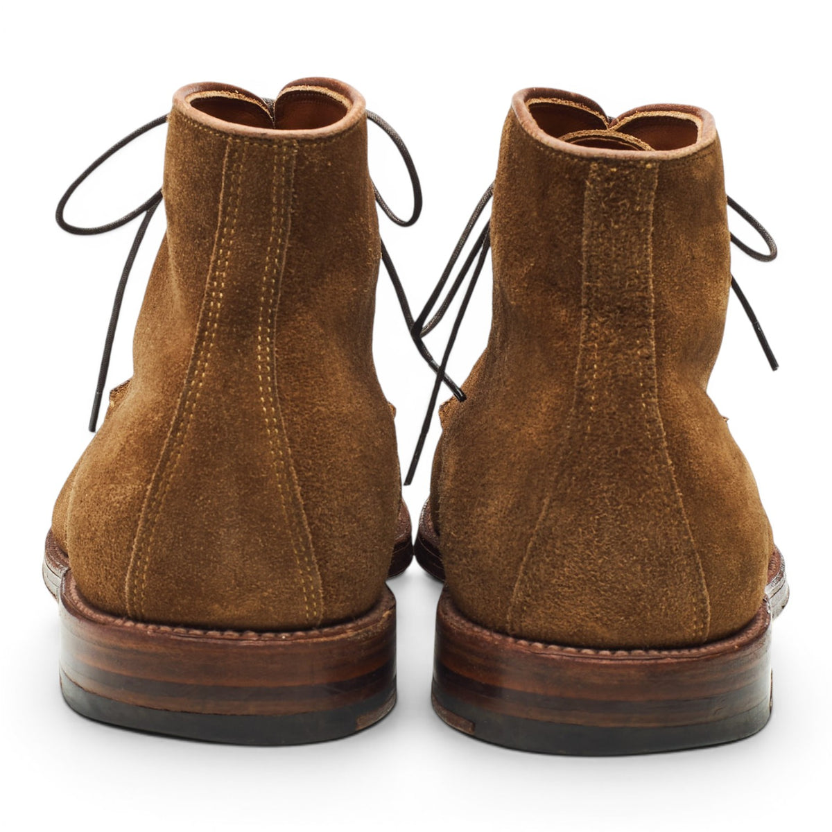 '40672H' Snuff Brown Suede Cap Toe Boots UK 9 US 10 E