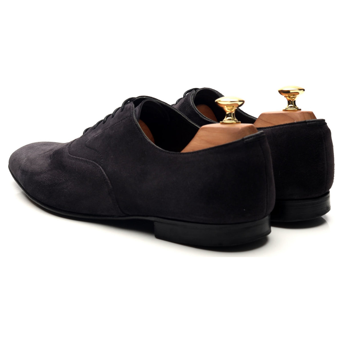 Navy Blue Suede Oxford UK 10 E