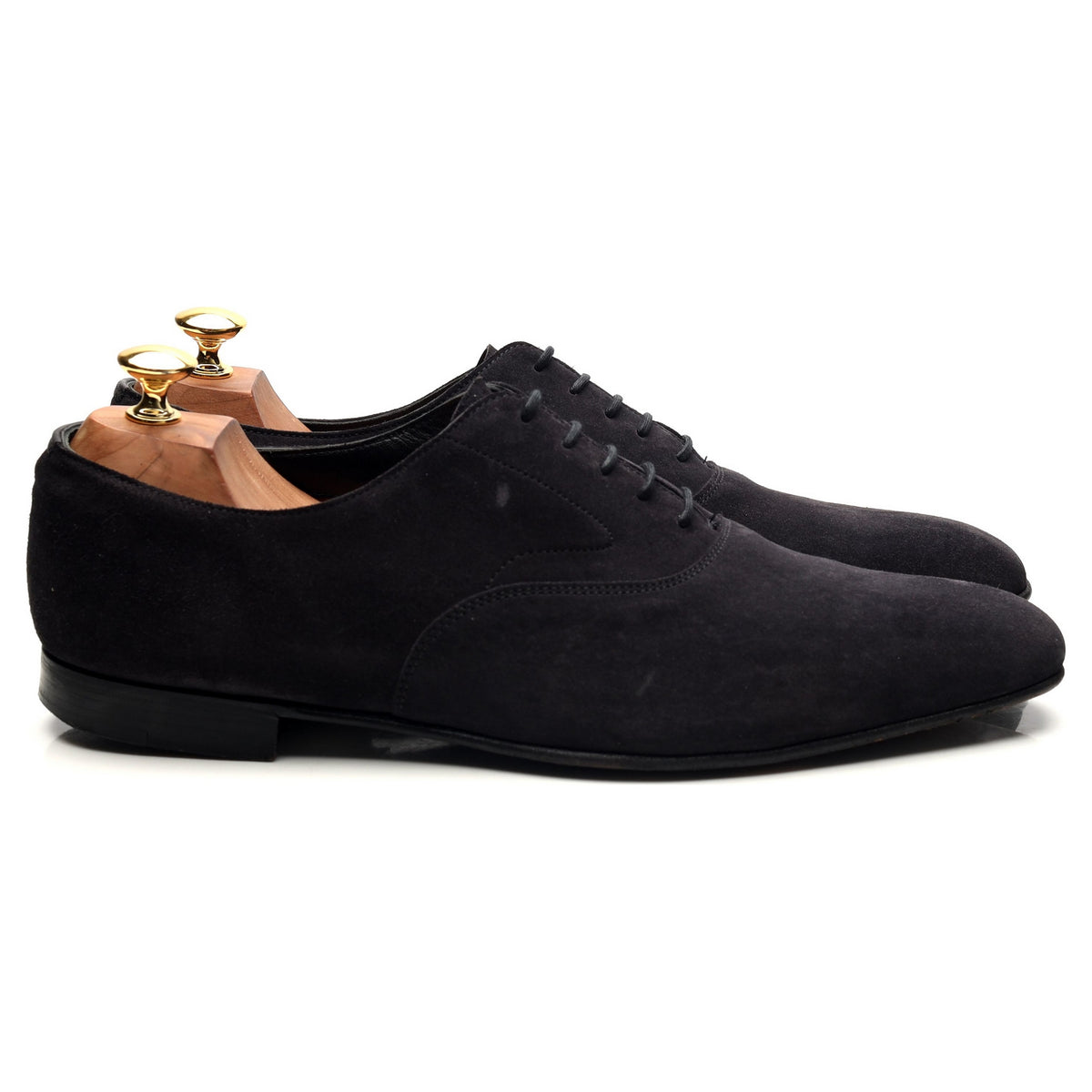 Navy Blue Suede Oxford UK 10 E