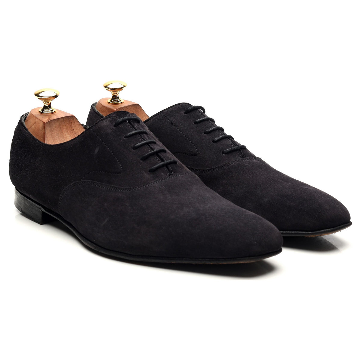 Navy Blue Suede Oxford UK 10 E