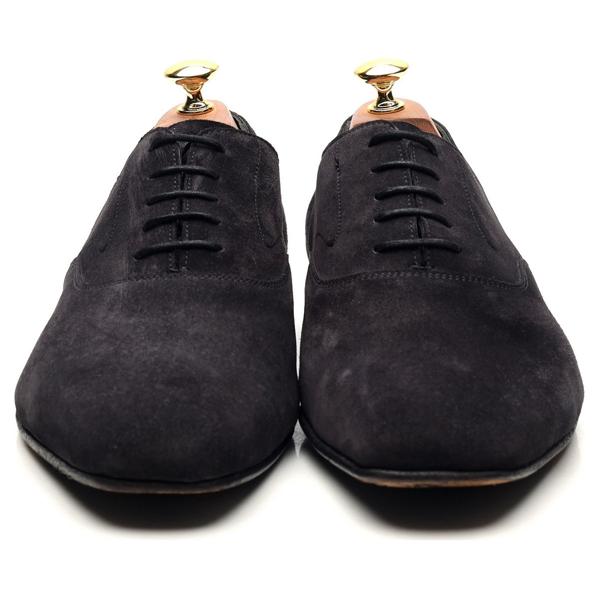 Navy Blue Suede Oxford UK 10 E