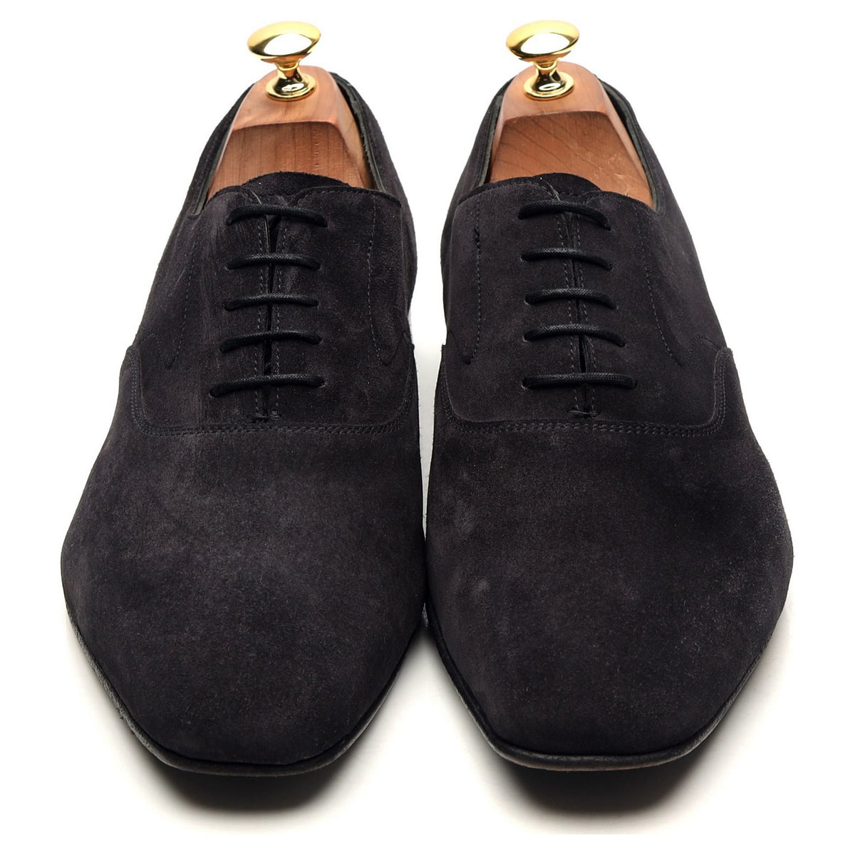 Navy Blue Suede Oxford UK 10 E