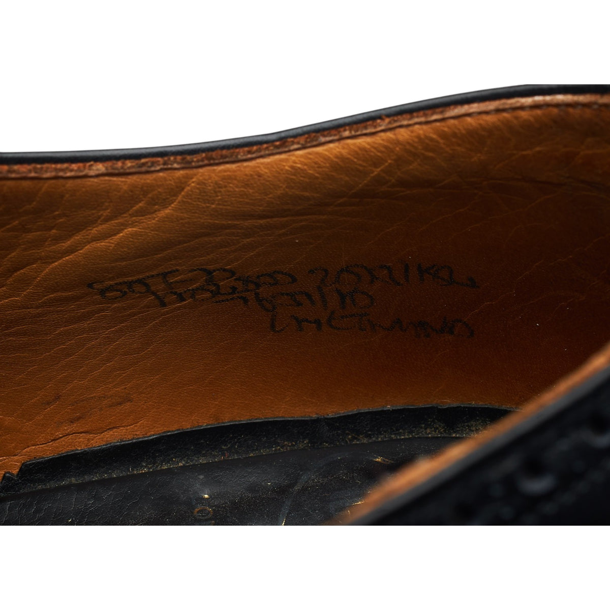 'Chetwynd' Black Leather Oxford Brogues UK 8 F