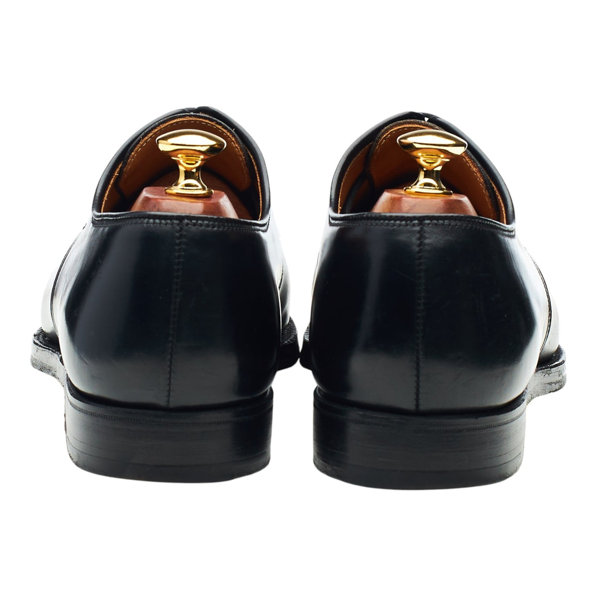 'Bradford' Black Cordovan Leather Derby UK 8.5 E