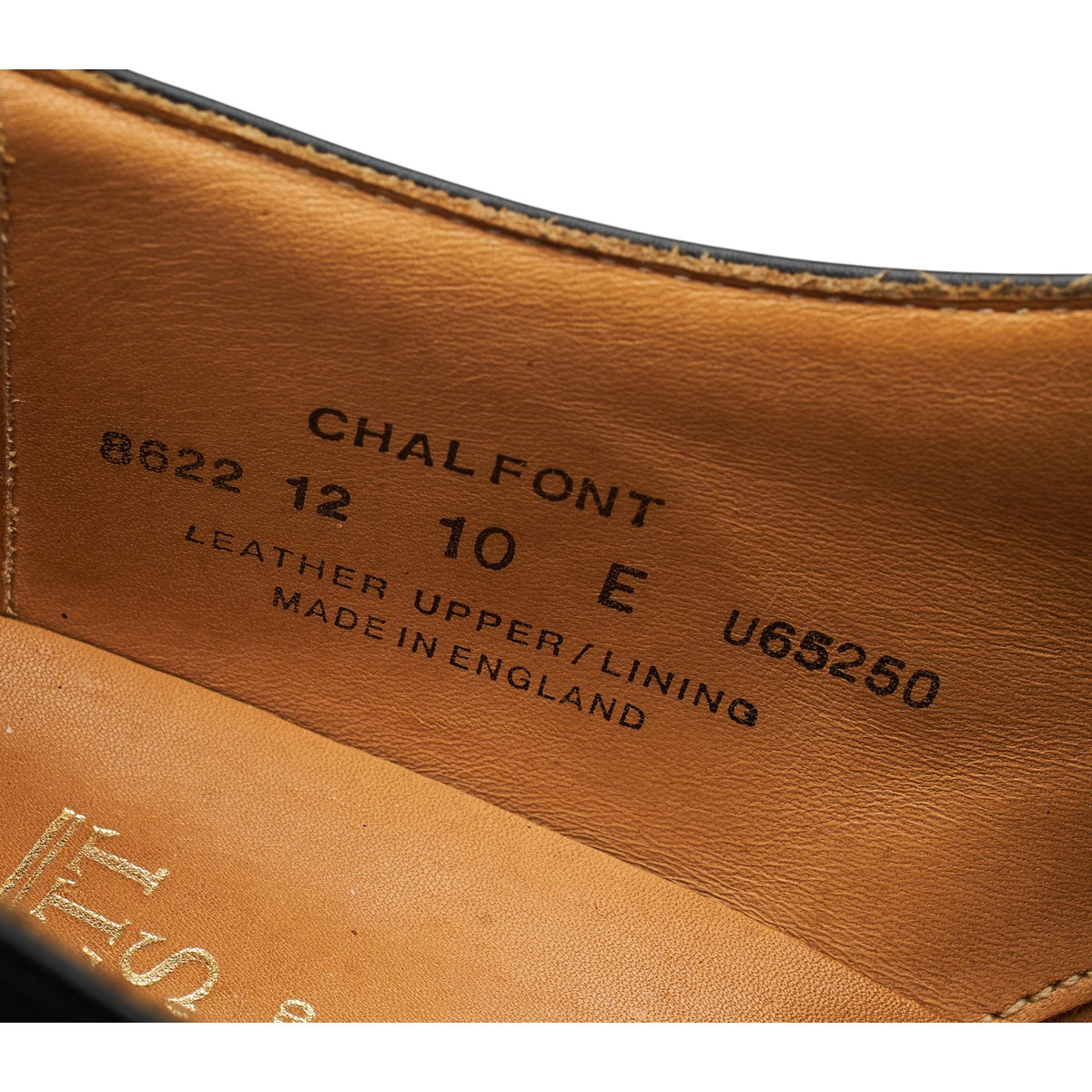 'Chalfont' Black Leather Monk Strap UK 10 E