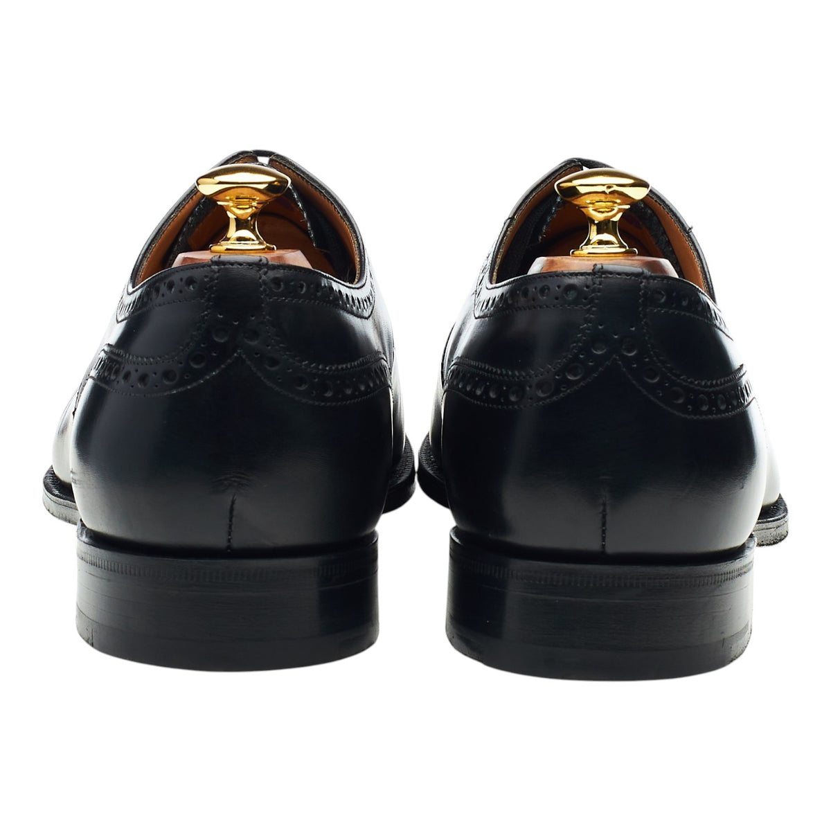 'Diplomat' Black Leather Oxford Brogues UK 10.5 G