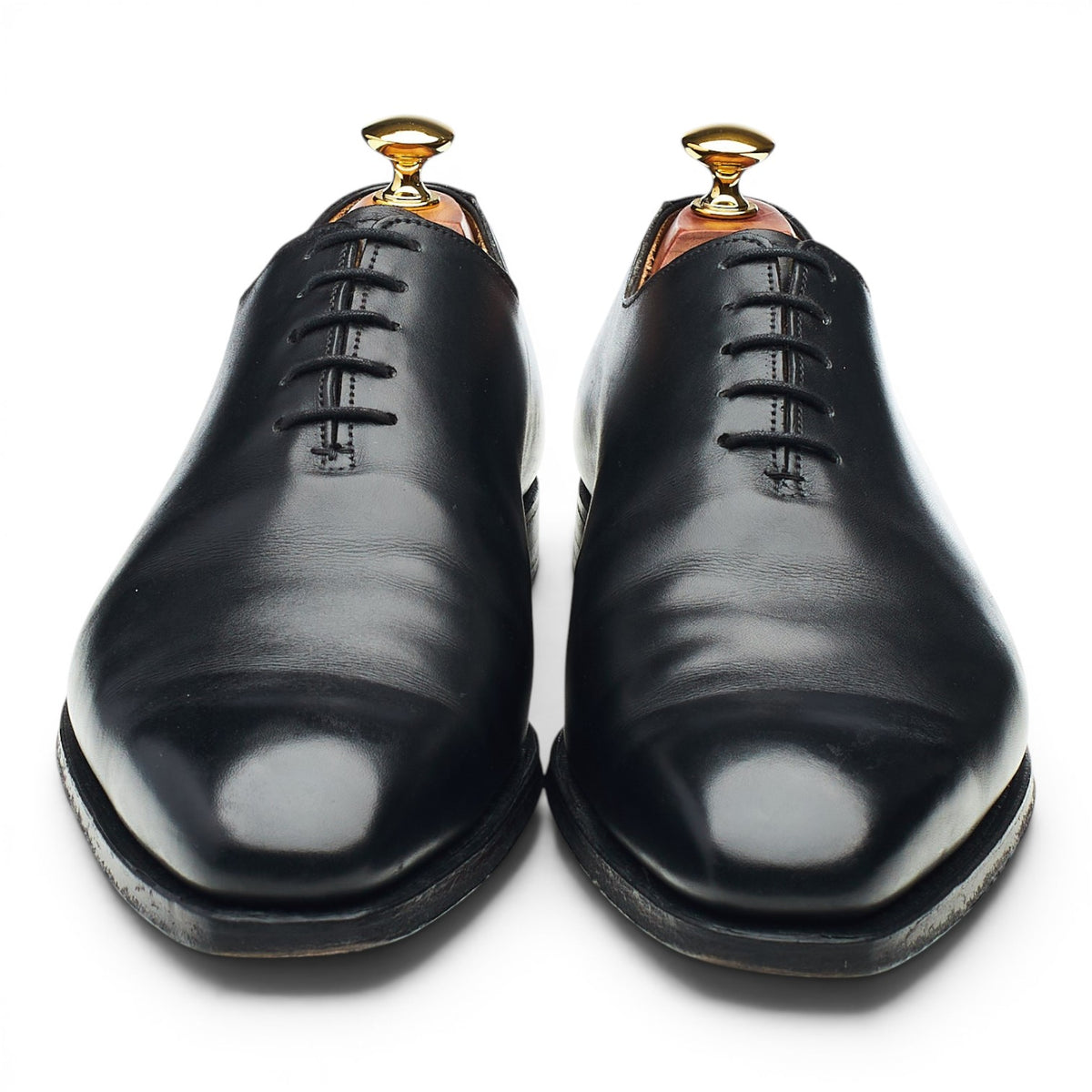 'Alex' Black Leather Wholecut Oxford UK 9 E