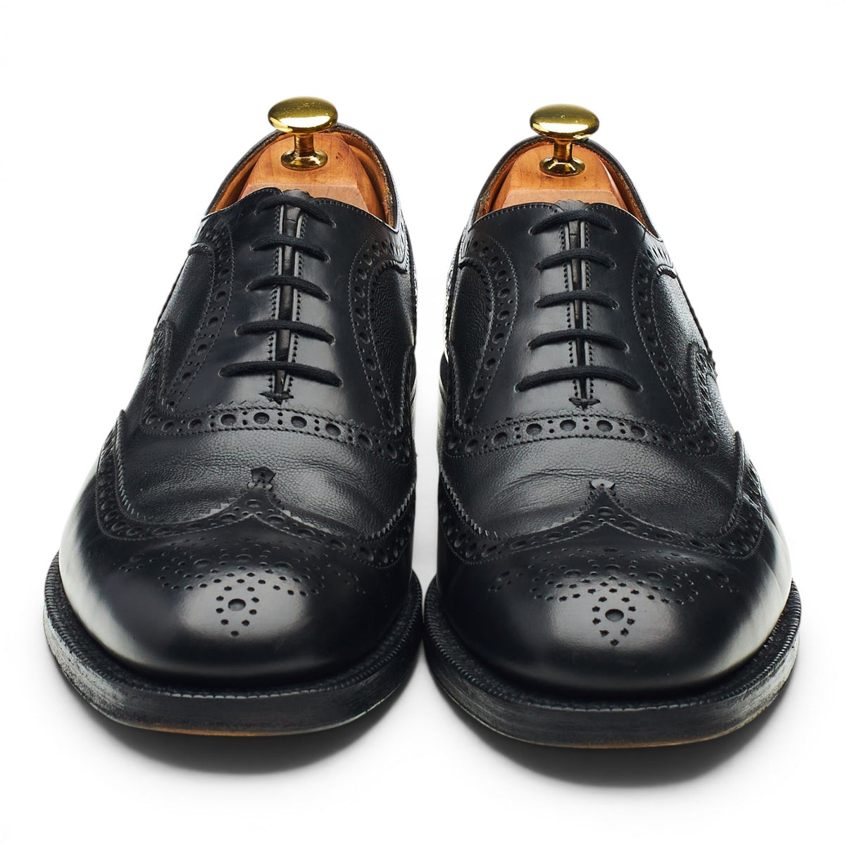 'Chesham' Black Leather Oxford Brogues UK 8.5 G