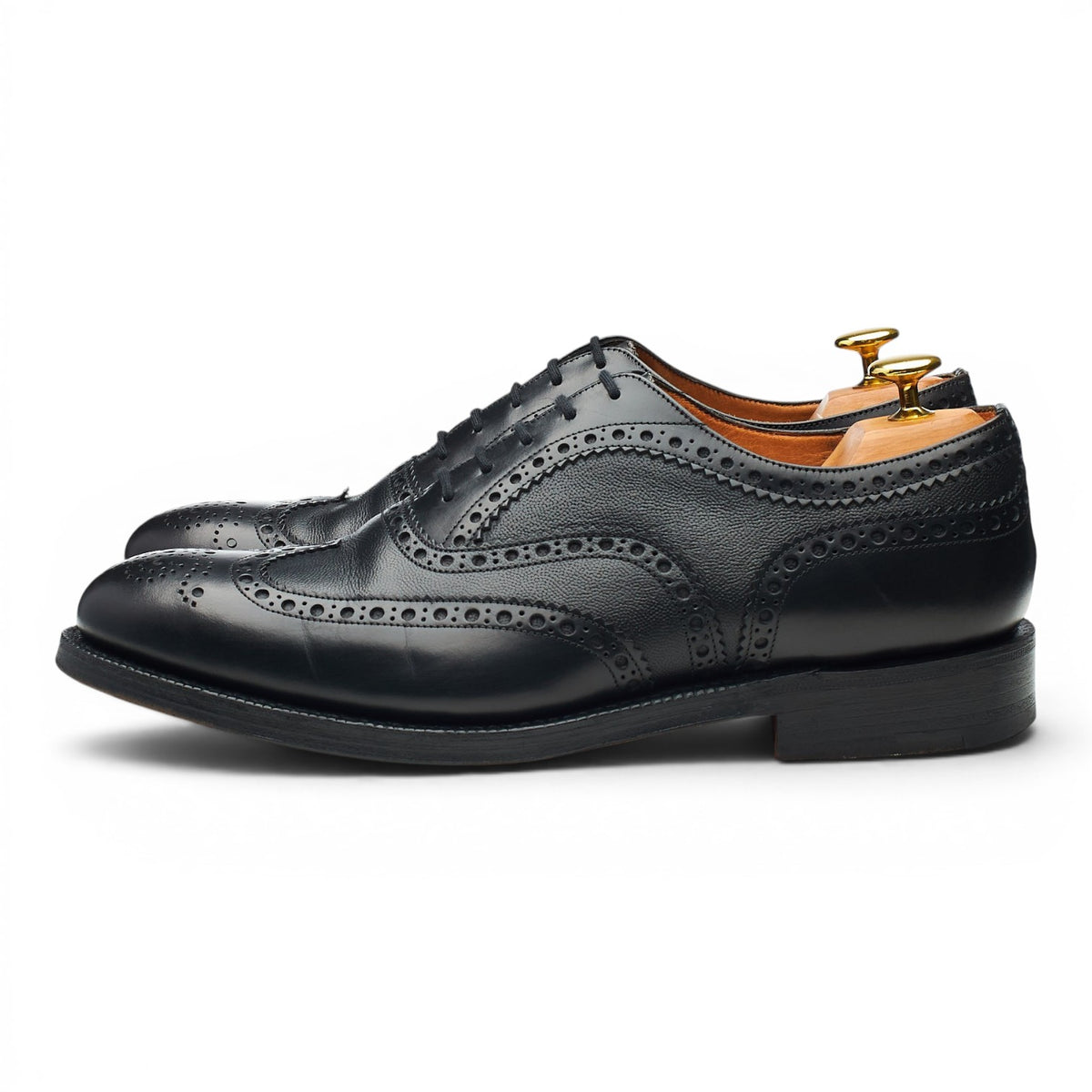 'Chesham' Black Leather Oxford Brogues UK 8.5 G