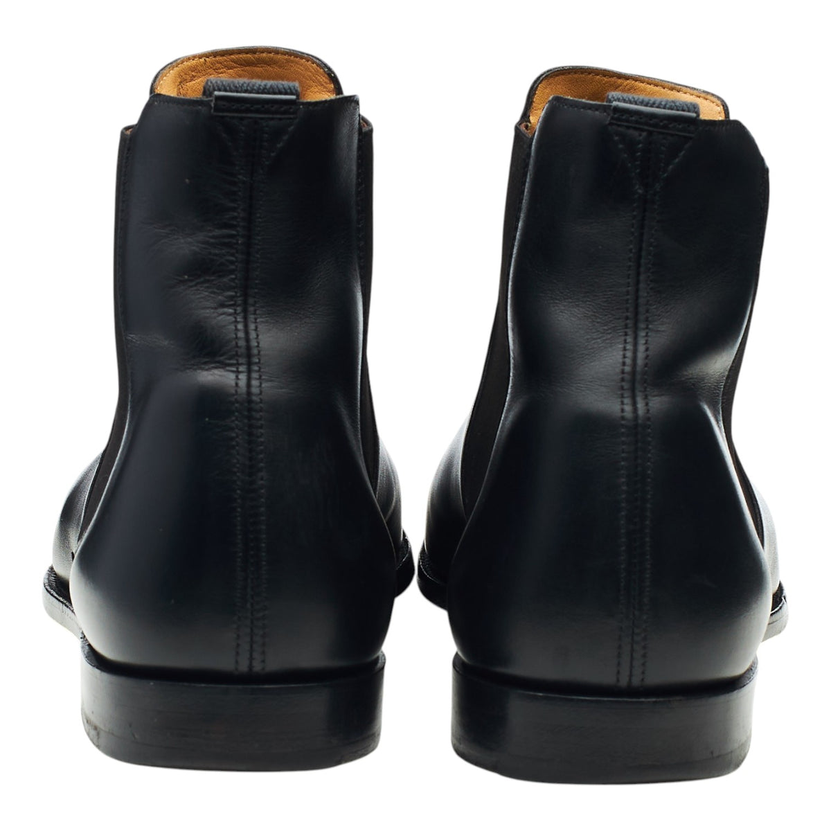 'Houston' Black Leather Chelsea Boots UK 11 F