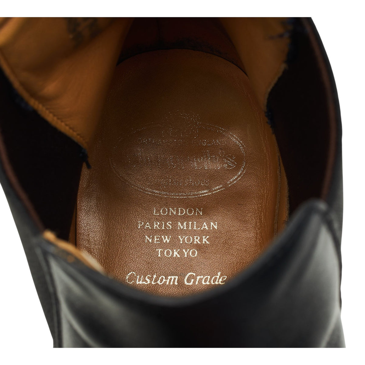 'Houston' Black Leather Chelsea Boots UK 11 F