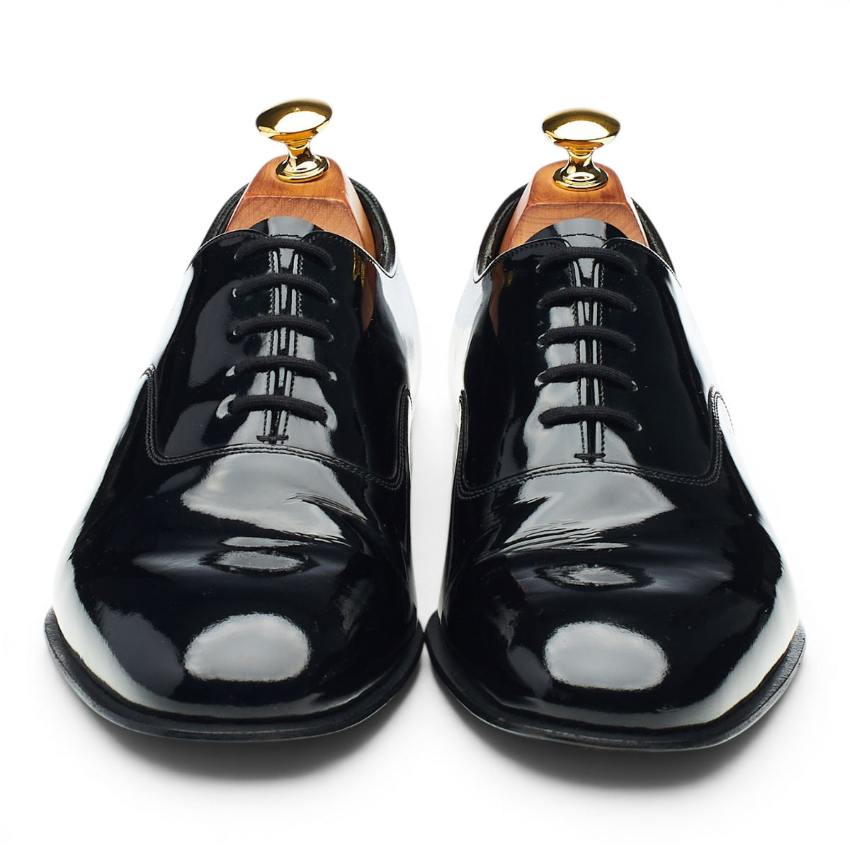 'Alastair' Black Patent Leather Oxford UK 7.5 F