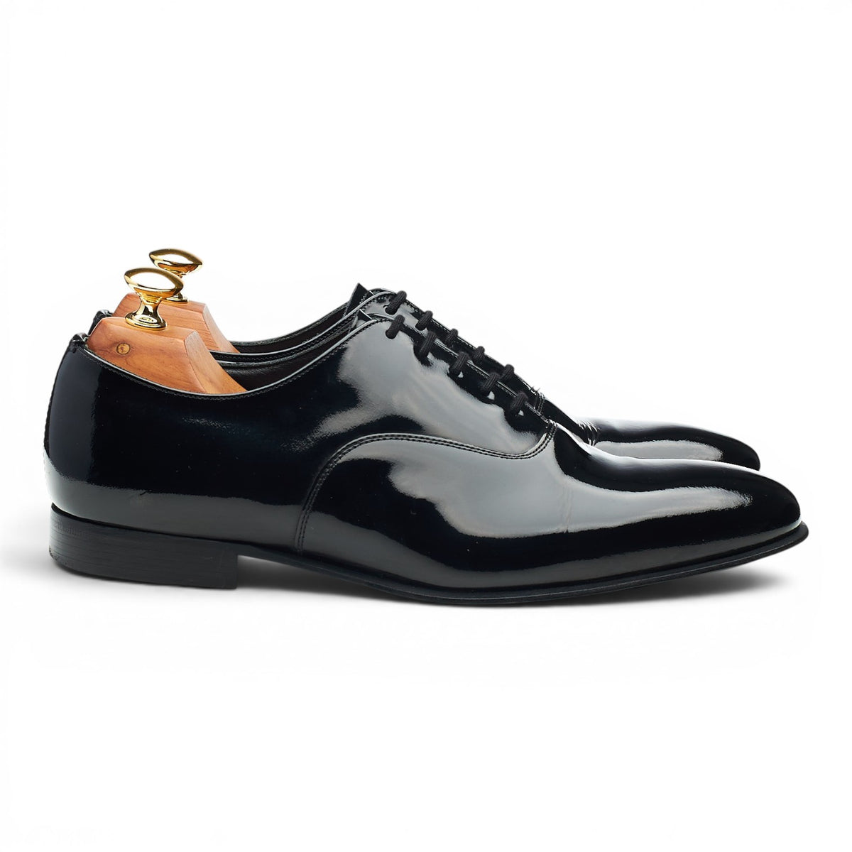 'Alastair' Black Patent Leather Oxford UK 7.5 F