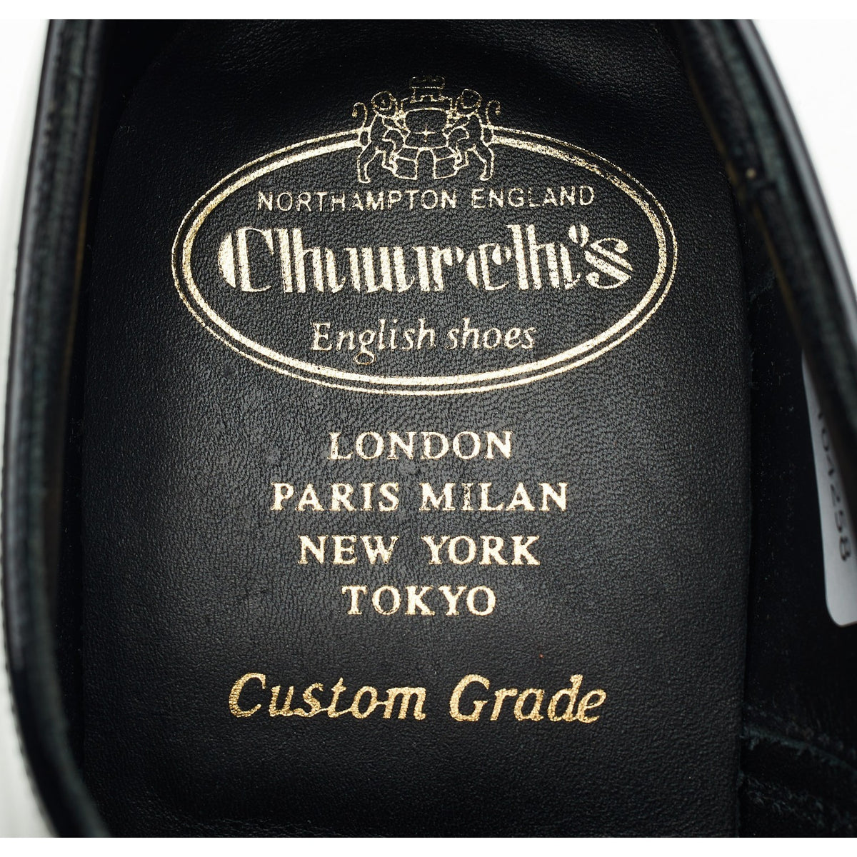 'Alastair' Black Patent Leather Oxford UK 7.5 F