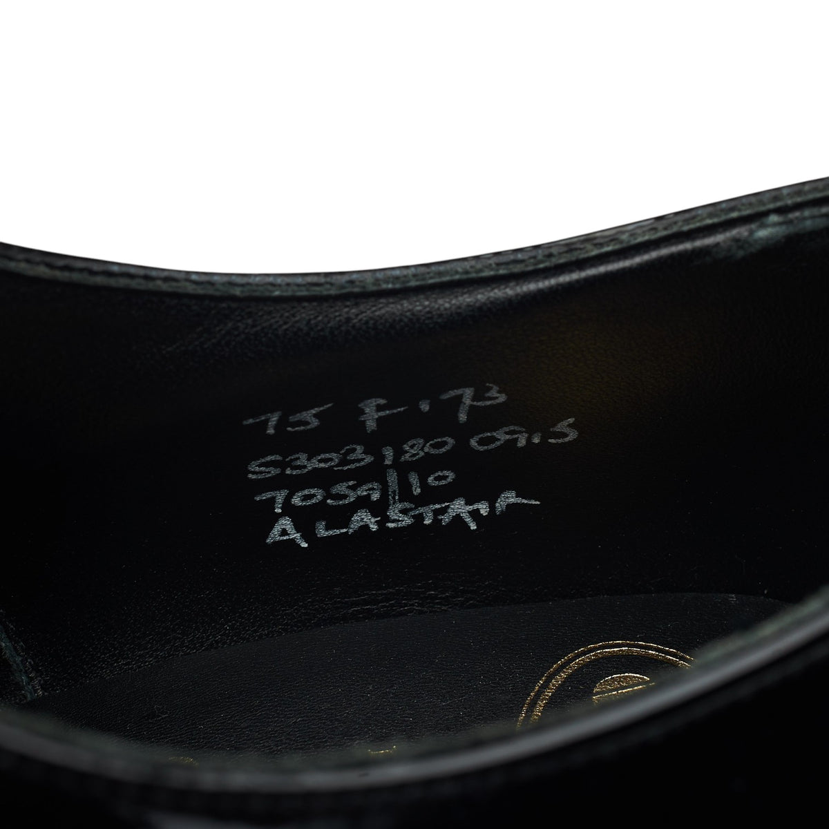 'Alastair' Black Patent Leather Oxford UK 7.5 F