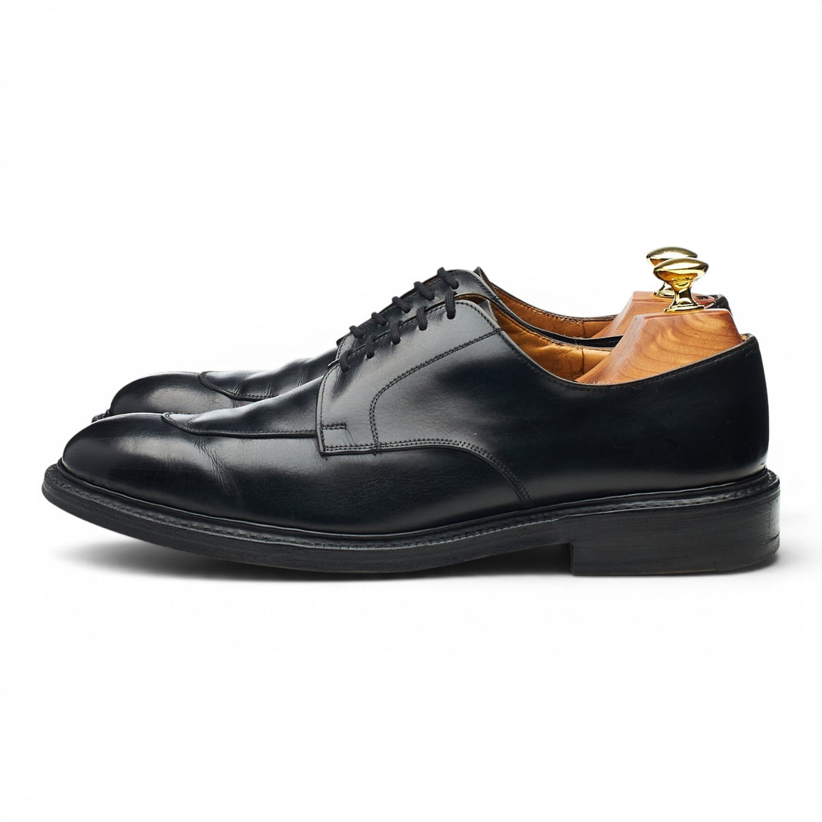 'Carne' Black Leather Split Toe Derby UK 8 F