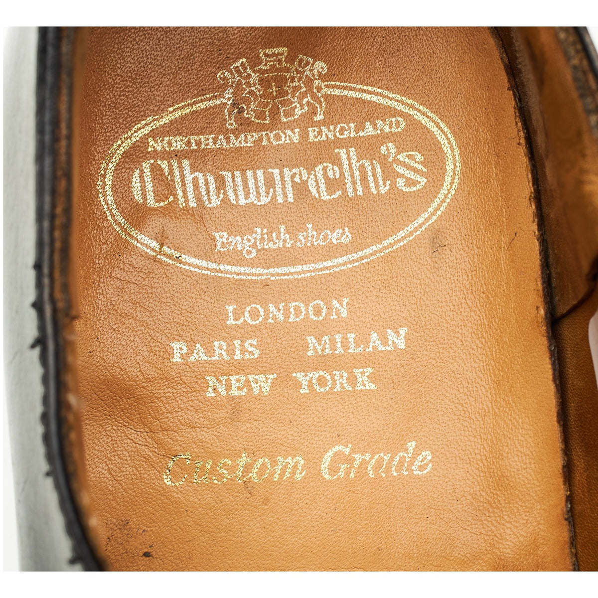 'Carne' Black Leather Split Toe Derby UK 8 F