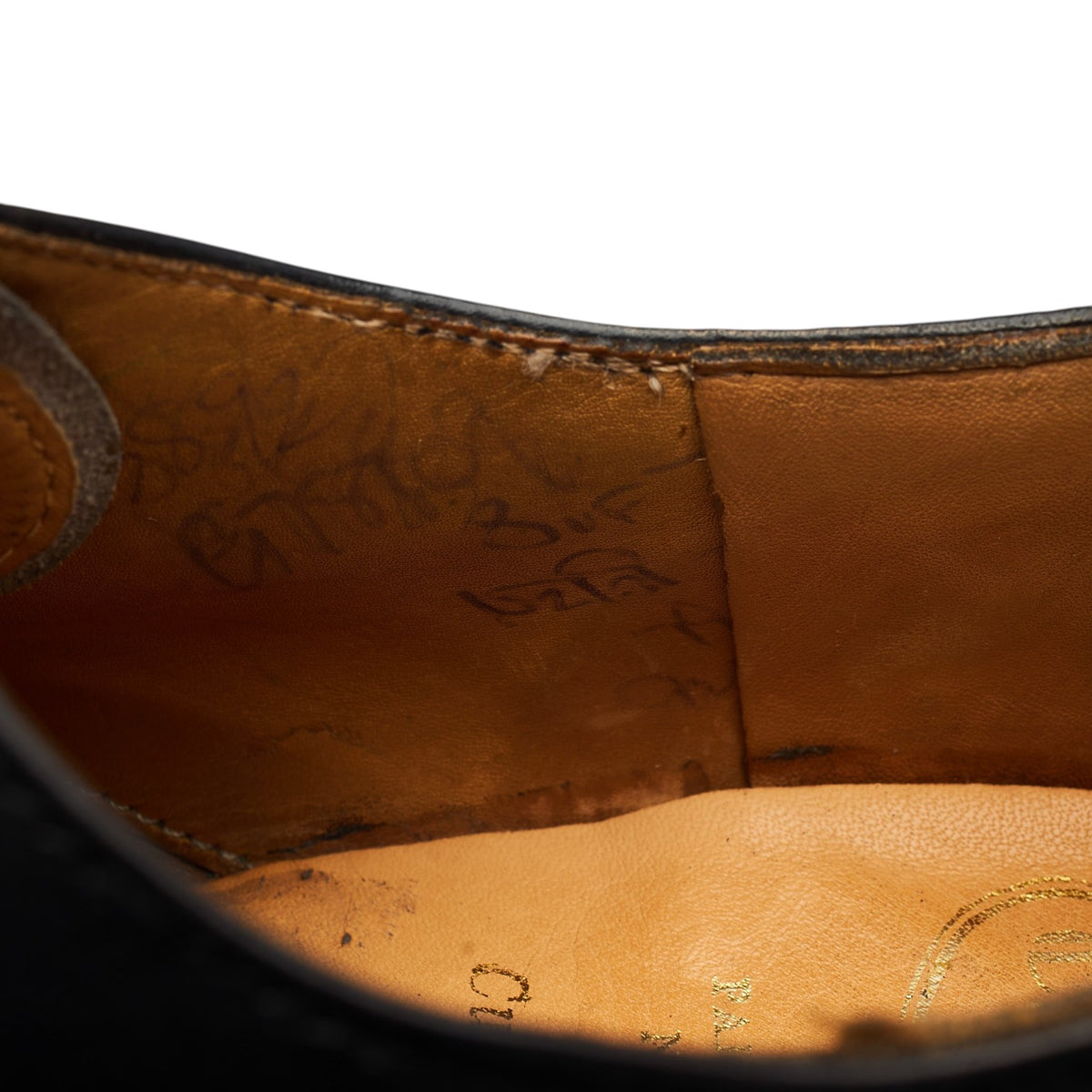 'Carne' Black Leather Split Toe Derby UK 8 F