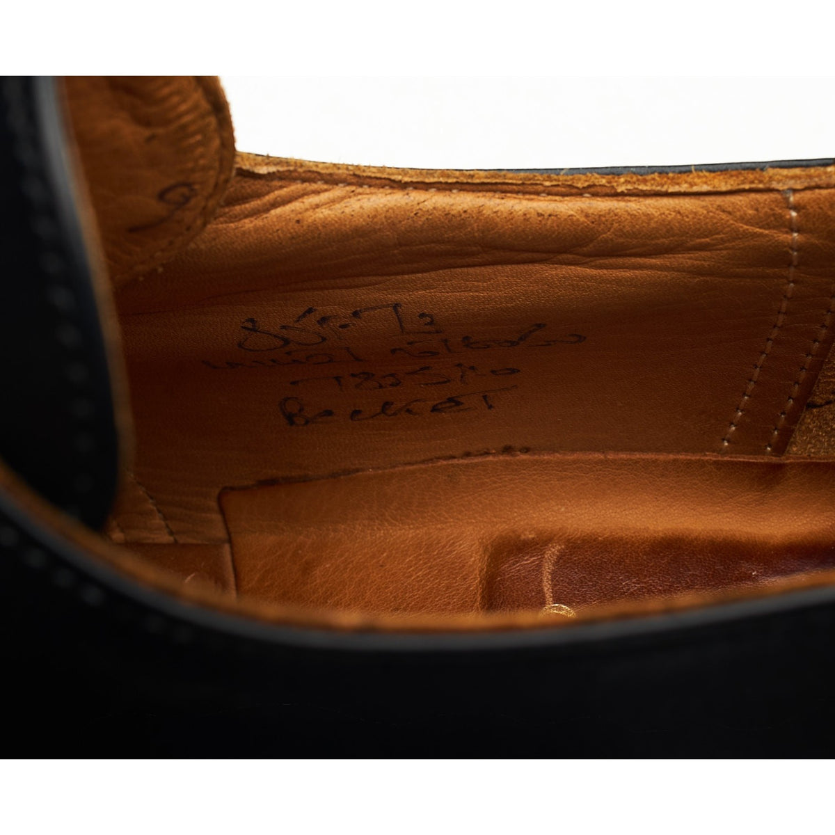 'Becket' Black Leather Monk Strap UK 8.5 F