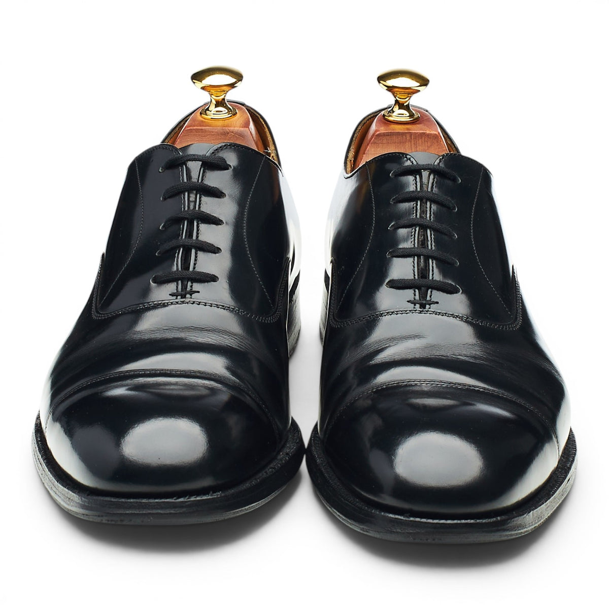 'Consul' Black Leather Oxford UK 9 F